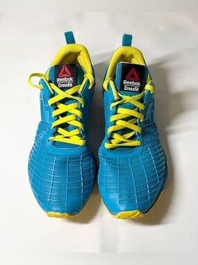 Reebok CrossFit Nano 4.0 Bright Blue and Yellow Training Shoes Women’s US Size 7